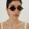 Saint Laurent metal rombo shape sunglasses