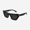 Saint Laurent narrow black cat eye sunglasses