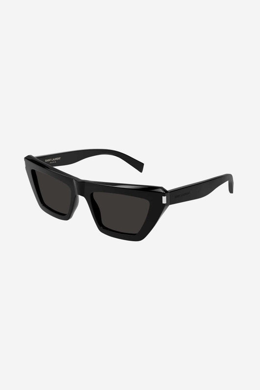 Saint Laurent narrow black cat eye sunglasses - Lux Studios