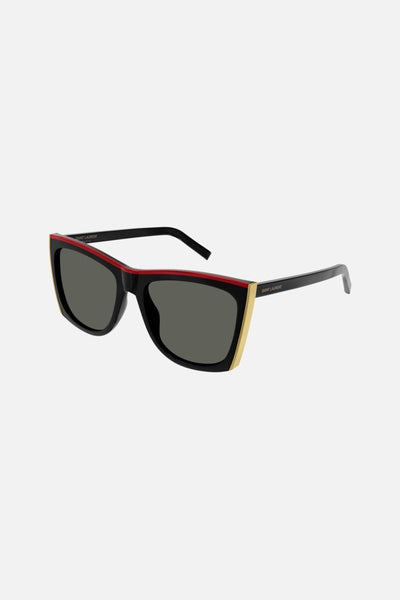 Saint Laurent Paloma black and red sunglasses - Lux Studios