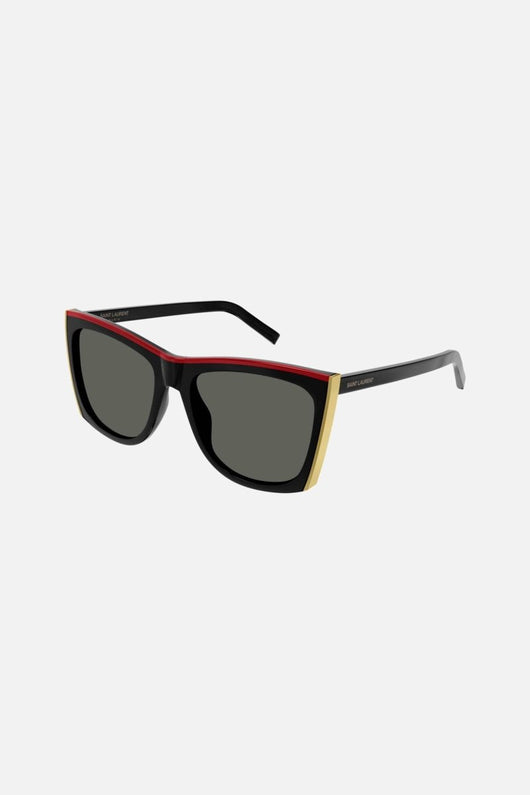 Saint Laurent Paloma black and red sunglasses - Lux Studios