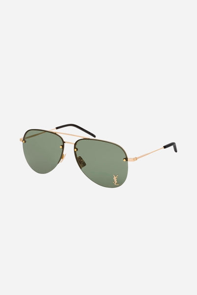 Saint Laurent pilot gradient green lenses sunglasses - Lux Studios