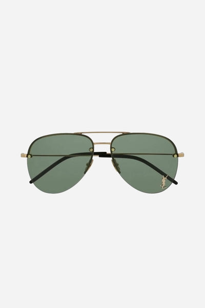 Saint Laurent pilot gradient green lenses sunglasses - Lux Studios