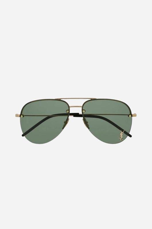 Saint Laurent pilot gradient green lenses sunglasses - Lux Studios