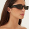 Saint Laurent rectangular black sunglasses
