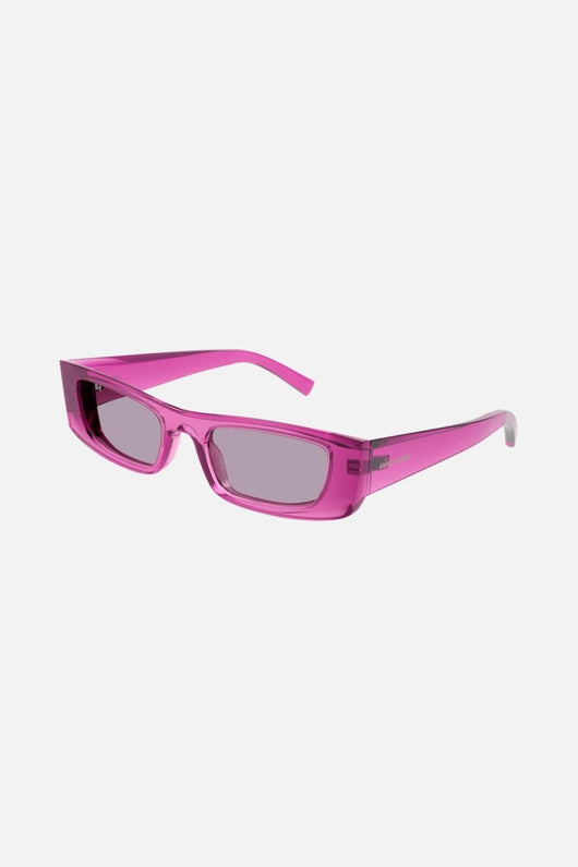 Saint Laurent rectangular pink sunglasses - Lux Studios