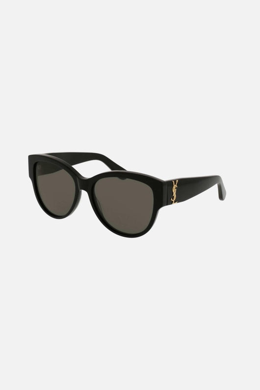 Saint Laurent round black cat eye sunglasses - Lux Studios