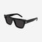 Saint Laurent squared black angular sunglasses