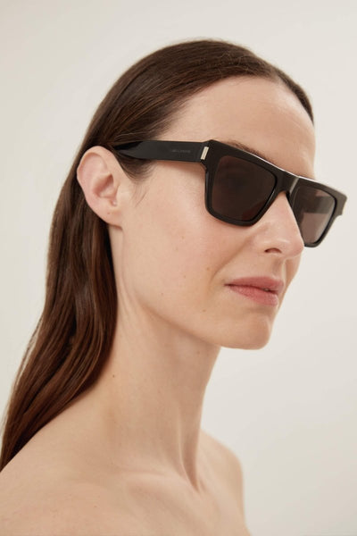 Saint Laurent squared black angular sunglasses - Lux Studios