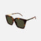 Saint Laurent squared cat eye havana sunglasses