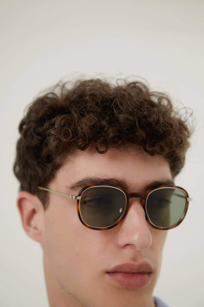 Saint Laurent UNISEX combined panthos gold havana sunglasses - Lux Studios