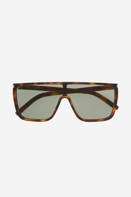 Saint Laurent UNISEX MASK ACE havana sunglasses - Lux Studios