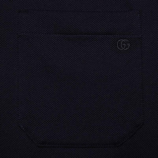 Stretch cotton piquet polo