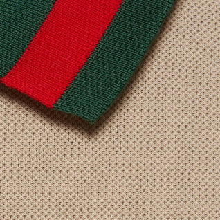 Stretch cotton piquet polo