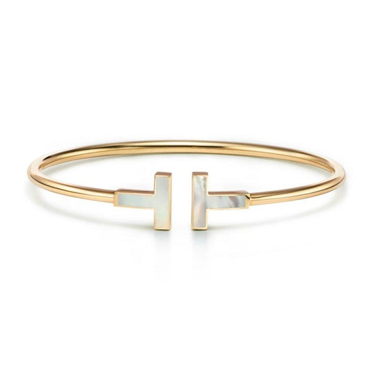 T Bangle | Gold Pearl - Lux Studios