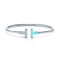 T Bangle | Turquoise CZ