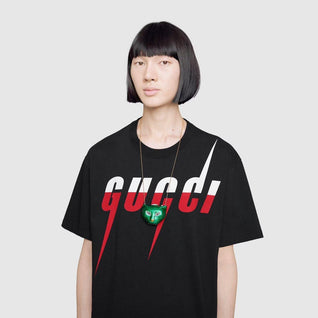 T-shirt with Gucci Blade print