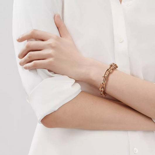 HARDWEAR BRACELET PINK GOLD AND SILVER