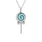 STERLING SILVER LOLLIPOP NECKLACE
