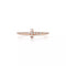 T RING DIAMOND ROSE GOLD