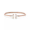T BRACELET 1.8MM TURQUOISE ROSE GOLD