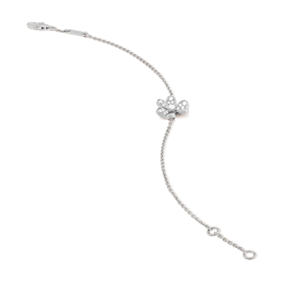 FRIVOLE FLOWER DIAMOND BRACELET SILVER