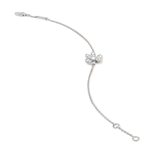 FRIVOLE FLOWER DIAMOND BRACELET SILVER