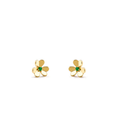 FRIVOLE  FLOWER MALACHITE EARRINGS