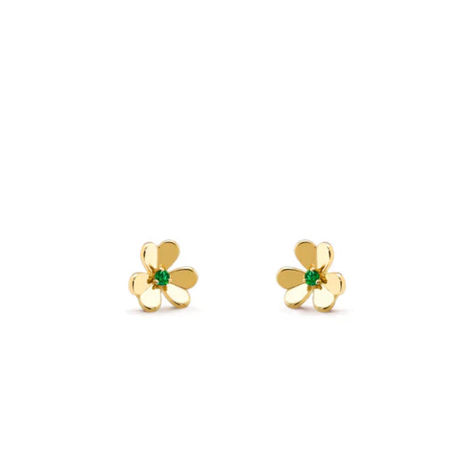 FRIVOLE  FLOWER MALACHITE EARRINGS
