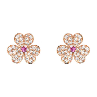 FRIVOLE  FLOWER DIAMOND EARRINGS