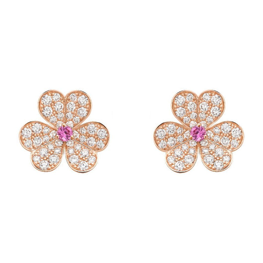 FRIVOLE  FLOWER DIAMOND EARRINGS