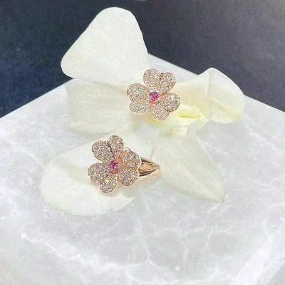 FRIVOLE  FLOWER DIAMOND EARRINGS