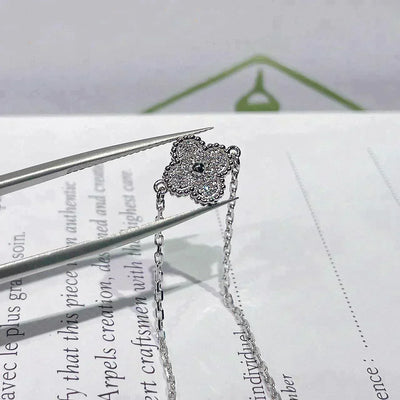 CLOVER  SINGLE FLOWER BRACELET SILVER