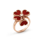 SWEET CLOVER CARNELIAN RING