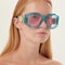 Versace biggie oversized sunglasses in blue with iconic jellyfish