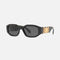 Versace biggie sunglasses in black with iconic jellyfish
