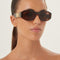 Versace biggie sunglasses in havana with iconic jellyfish