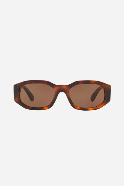 Versace biggie sunglasses in havana with iconic jellyfish - Lux Studios
