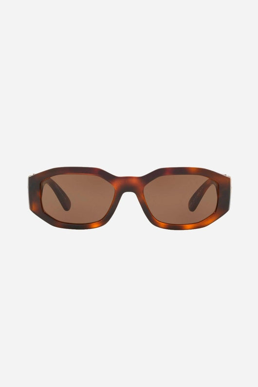 Versace biggie sunglasses in havana with iconic jellyfish - Lux Studios