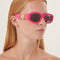 Versace biggie sunglasses in pink with iconic jellyfish