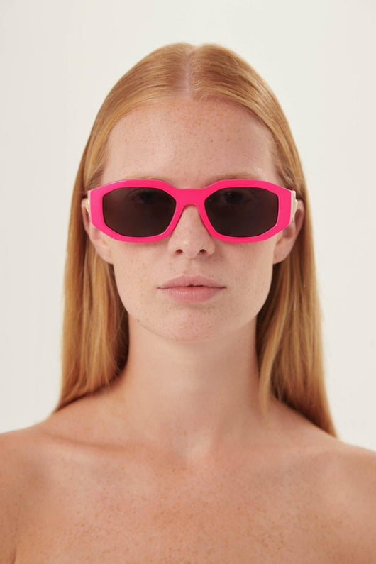 Versace biggie sunglasses in pink with iconic jellyfish - Lux Studios