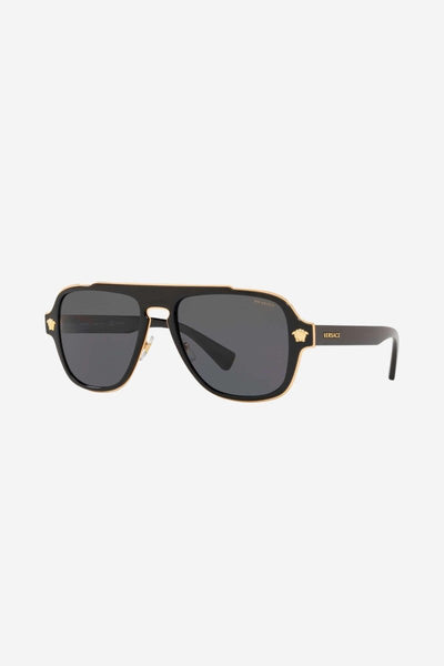Versace caravan sunglasses with gold details - Lux Studios