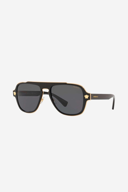 Versace caravan sunglasses with gold details - Lux Studios