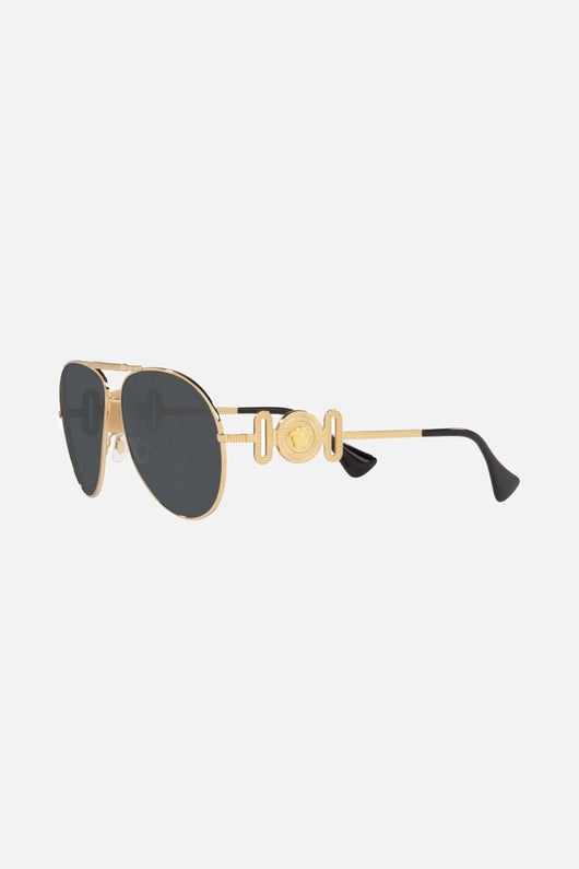Versace caravan sunglasses with gold details - Lux Studios