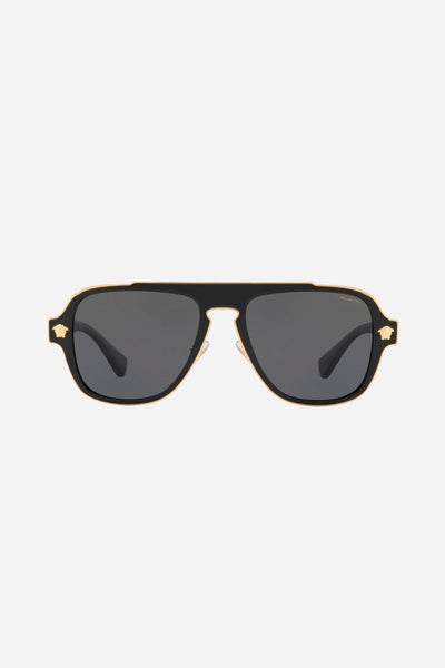 Versace caravan sunglasses with gold details - Lux Studios