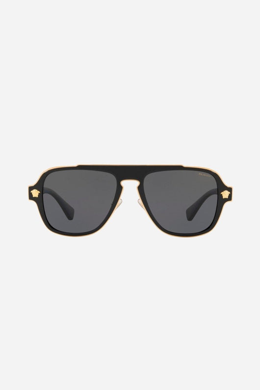 Versace caravan sunglasses with gold details - Lux Studios