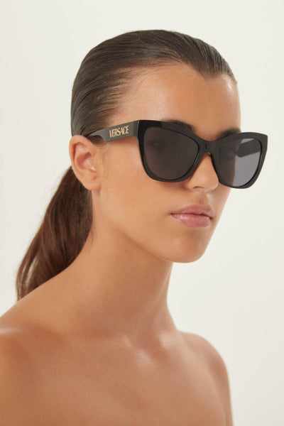 Versace cat eye black sunglasses - Lux Studios
