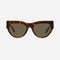 Versace cat eye havana sunglasses with gold side details