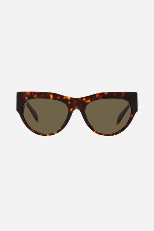Versace cat eye havana sunglasses with gold side details - Lux Studios