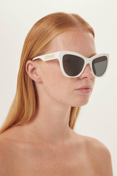 Versace cat eye white sunglasses - Lux Studios